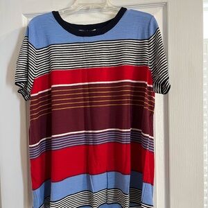 LOFT Striped Sweater Tee XXL NWT